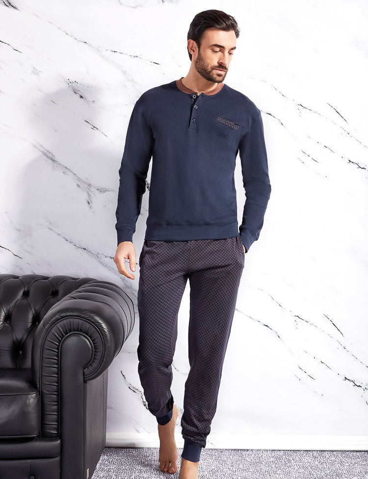 Warm printed cotton pyjamas