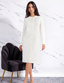 Camicia da notte aperta in caldo cotone