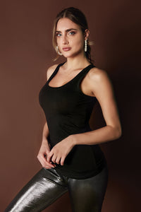 Canotta in cotone elasticizzato