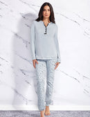 Warm printed cotton pyjamas