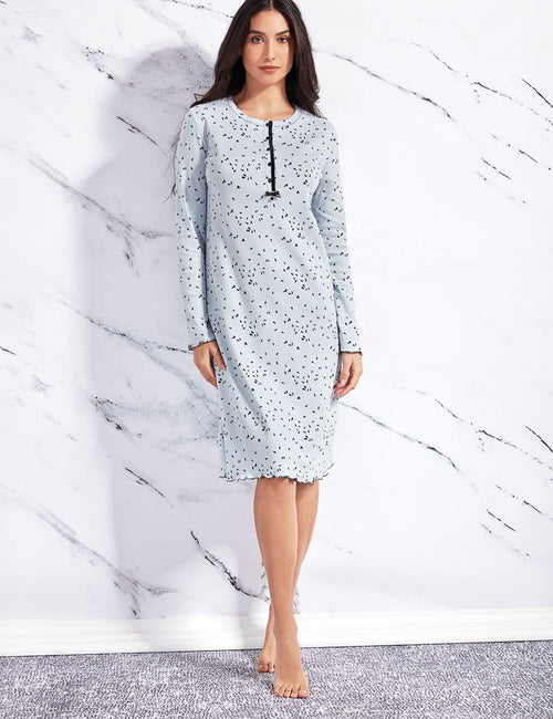 Camicia da notte in caldo cotone