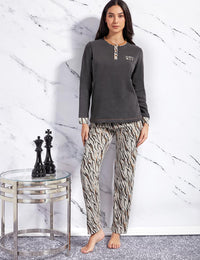 Pigiama in jacquard