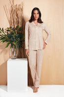 Pigiama giacca aperta in modal