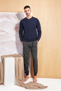 Pigiama serafino in cotone