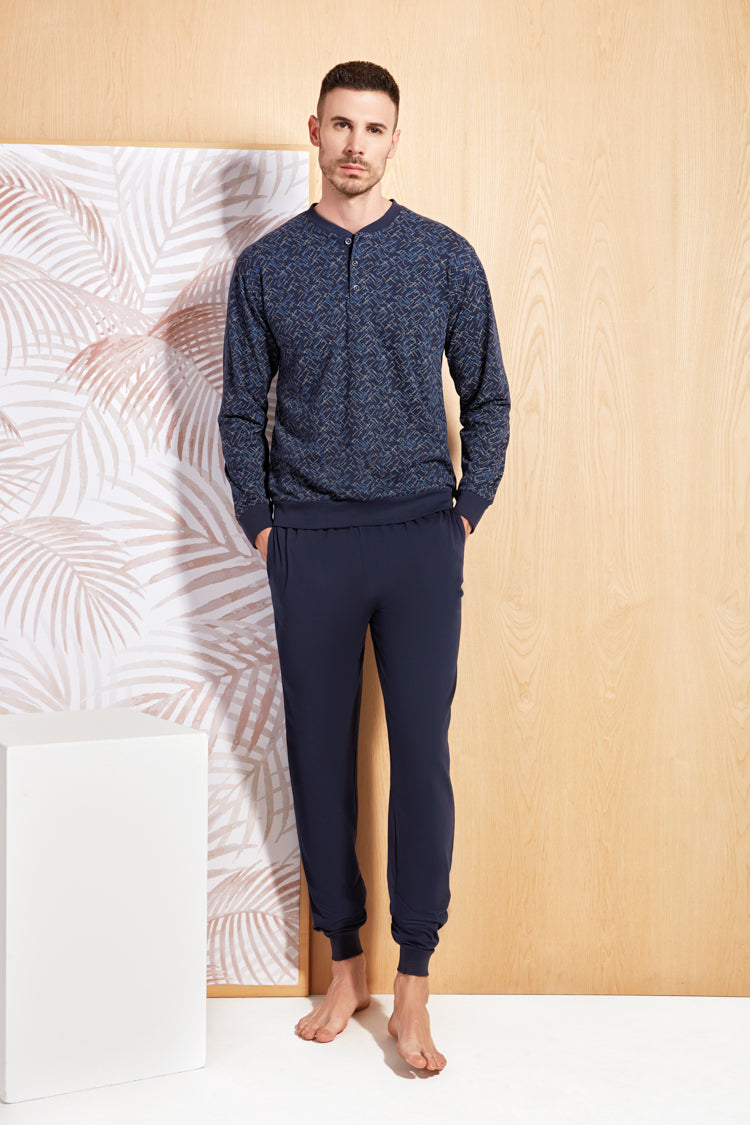 Pigiama lungo in cotone