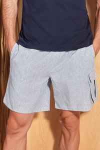 Pantalone corto in popeline