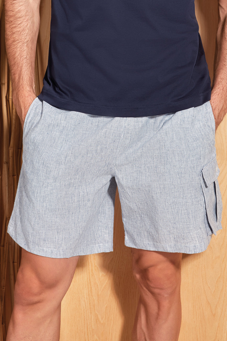 Pantalone corto in popeline