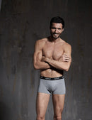 2 Boxer in cotone bielastico con logo