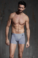 Boxer in cotone elasticizzato con elastico ribattuto