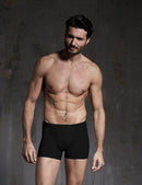 Boxer in cotone elasticizzato con elastico ribattuto