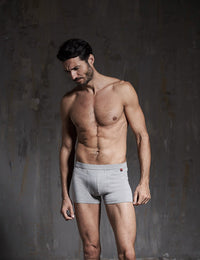 3 boxer in cotone elasticizzato con elastico ricoperto