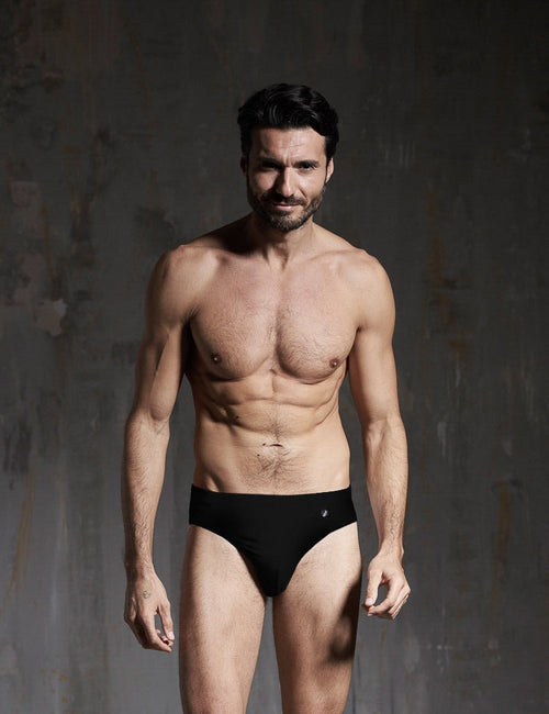 Slip in cotone bielastico con elastico ribattuto