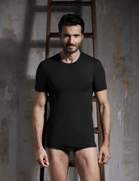 T-shirt in cotone bielastico