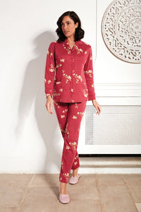 Pigiama in caldo cotone con giacca aperta