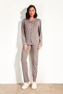 Pigiama con giacca aperta in viscosa