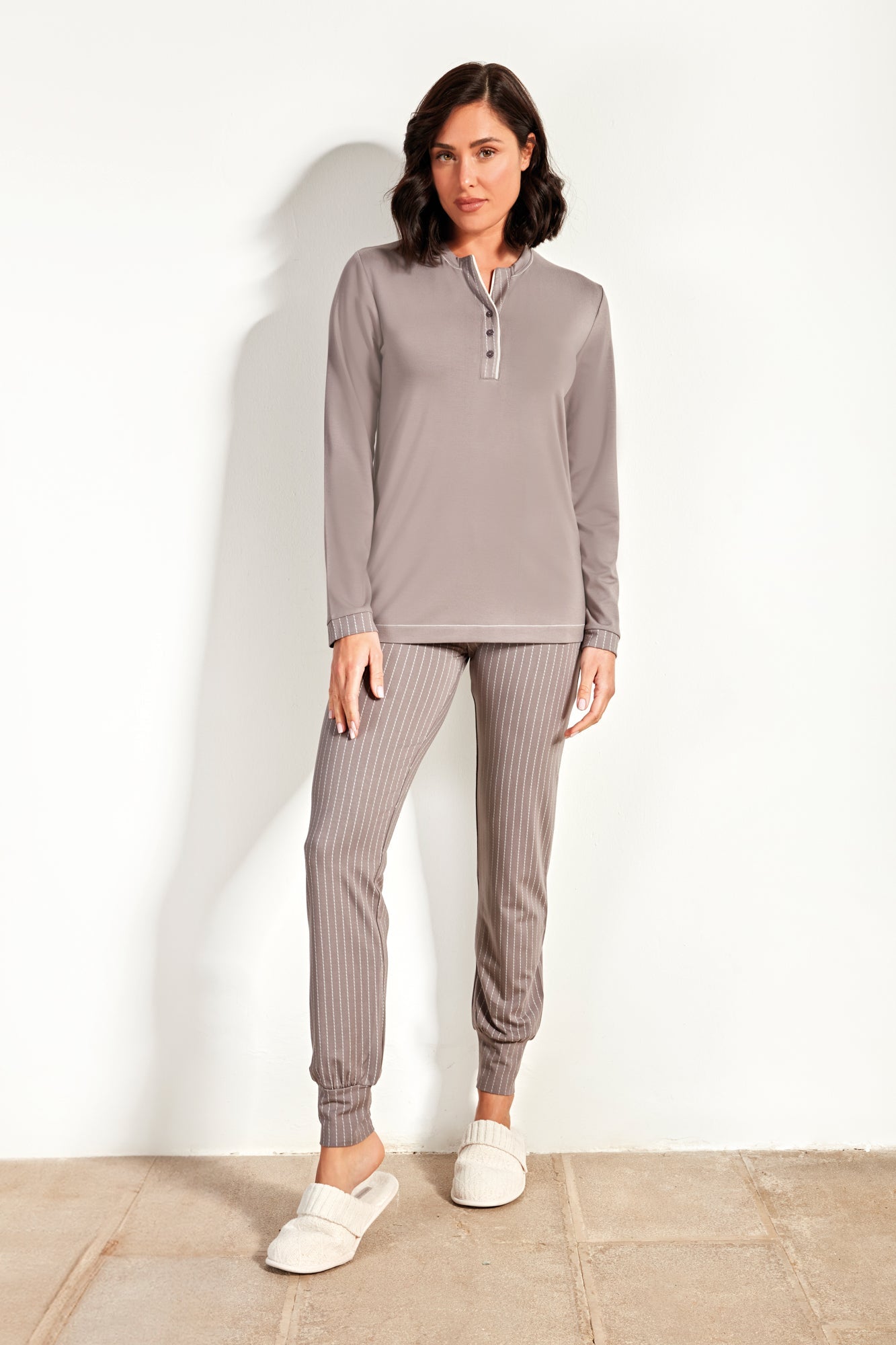 Pigiama serafino in viscosa